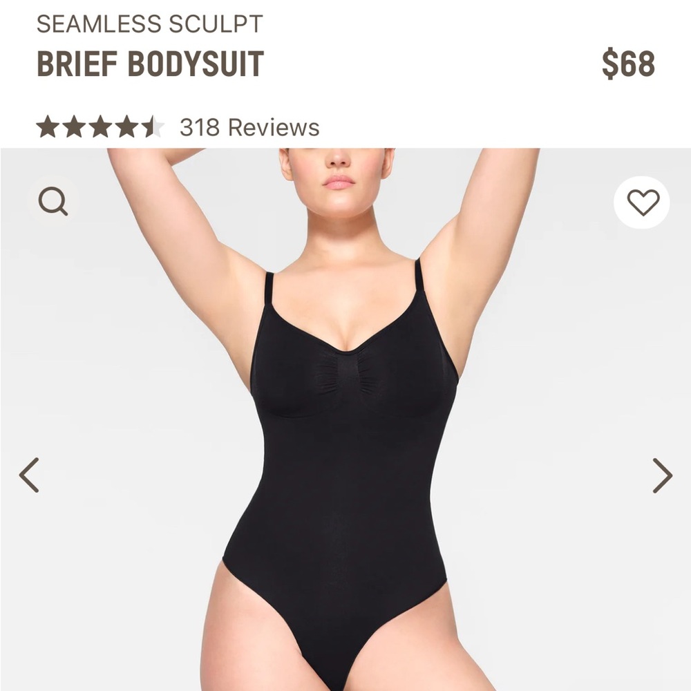 SKIMS Seamless Sculpt Brief Bodysuit Size S/M